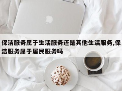 保洁服务属于生活服务还是其他生活服务,保洁服务属于居民服务吗