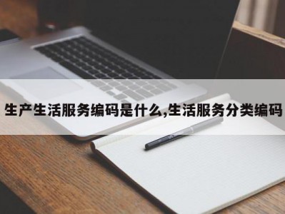 生产生活服务编码是什么,生活服务分类编码
