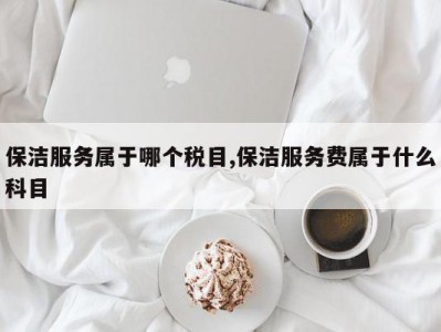 保洁服务属于哪个税目,保洁服务费属于什么科目