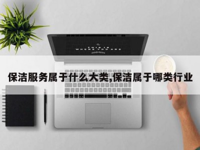 保洁服务属于什么大类,保洁属于哪类行业