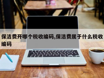 保洁费开哪个税收编码,保洁费属于什么税收编码