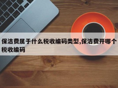 保洁费属于什么税收编码类型,保洁费开哪个税收编码