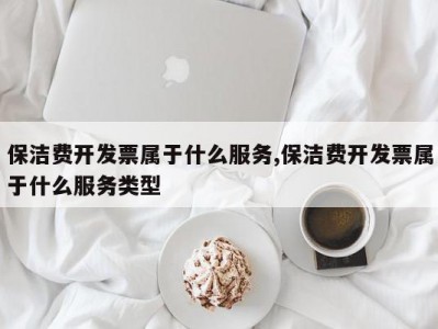 保洁费开发票属于什么服务,保洁费开发票属于什么服务类型