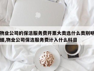 物业公司的保洁服务费开票大类选什么类别明细,物业公司保洁服务费计入什么科目
