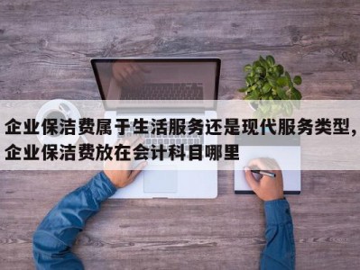 企业保洁费属于生活服务还是现代服务类型,企业保洁费放在会计科目哪里